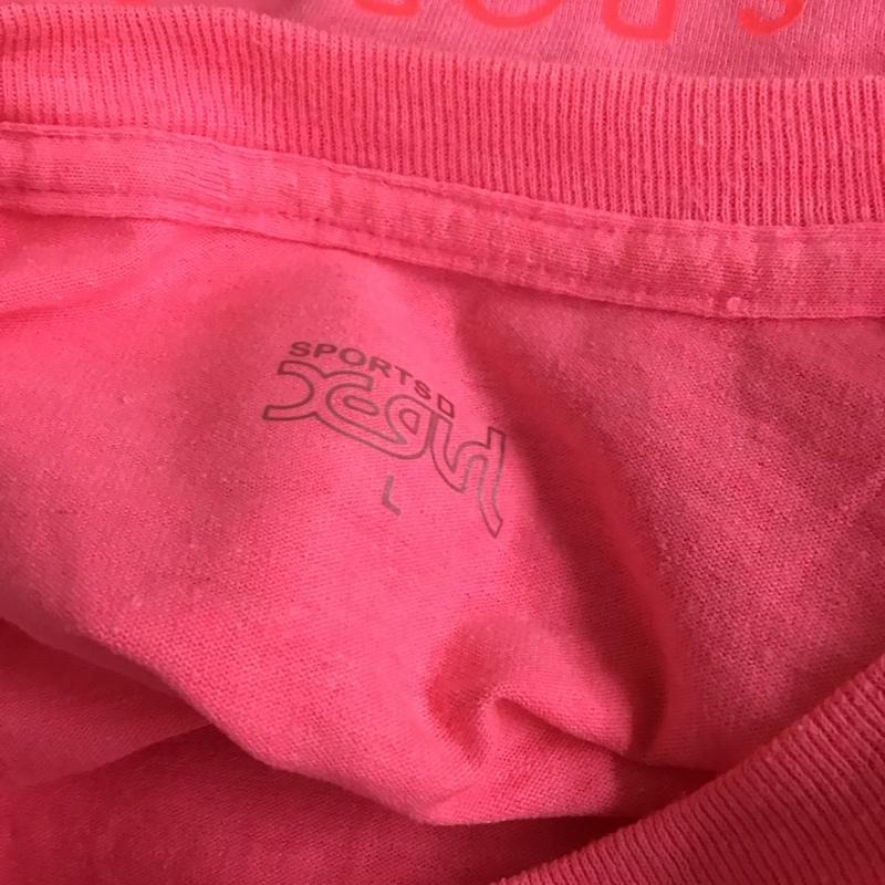 エックスガール X-girl Tシャツ 半袖 05176106 クルーネック バックプリント L ロゴ、文字 桃 / ピンク / レディース USED 古着 中古 10099065