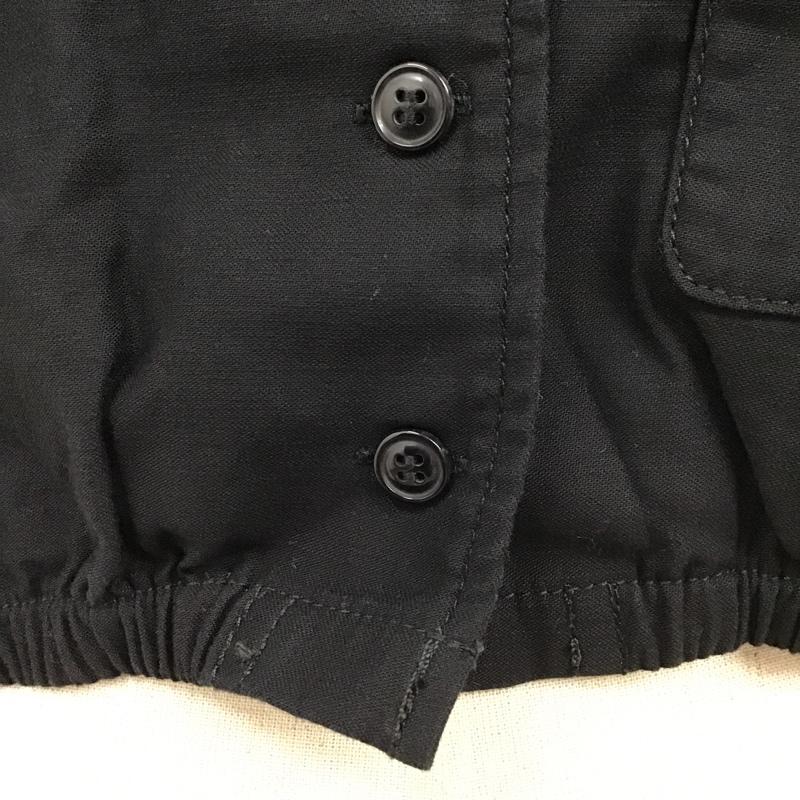 マウジー MOUSSY シャツ、ブラウス 半袖 010FS730-2290 CROPPEDSAFARIブラウス 半袖シャツ ショート丈カラーシャツ 前開シャツ FREE 無地 黒 / ブラック / レディース USED 古着 中古 10099091