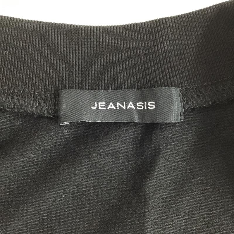 ジーナシス JEANASIS カットソー 半袖 半袖カットソー ノースリーブカットソー プリントTシャツ タンクトップ FREE ロゴ、文字 黒 / ブラック / レディース USED 古着 中古 10099093