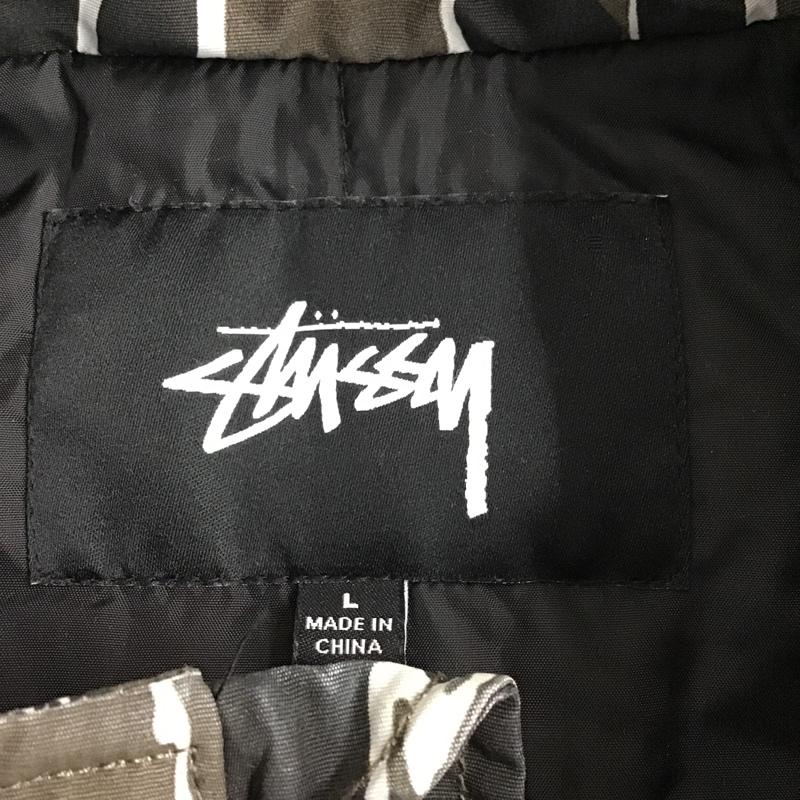 ステューシー STUSSY ベスト ベスト 115480 ナイロンベスト ノースリーブカットソー ジップアップカットソー 総柄 ダウンベスト L 総柄 マルチカラー / マルチカラー / メンズ USED 古着 中古 10099106
