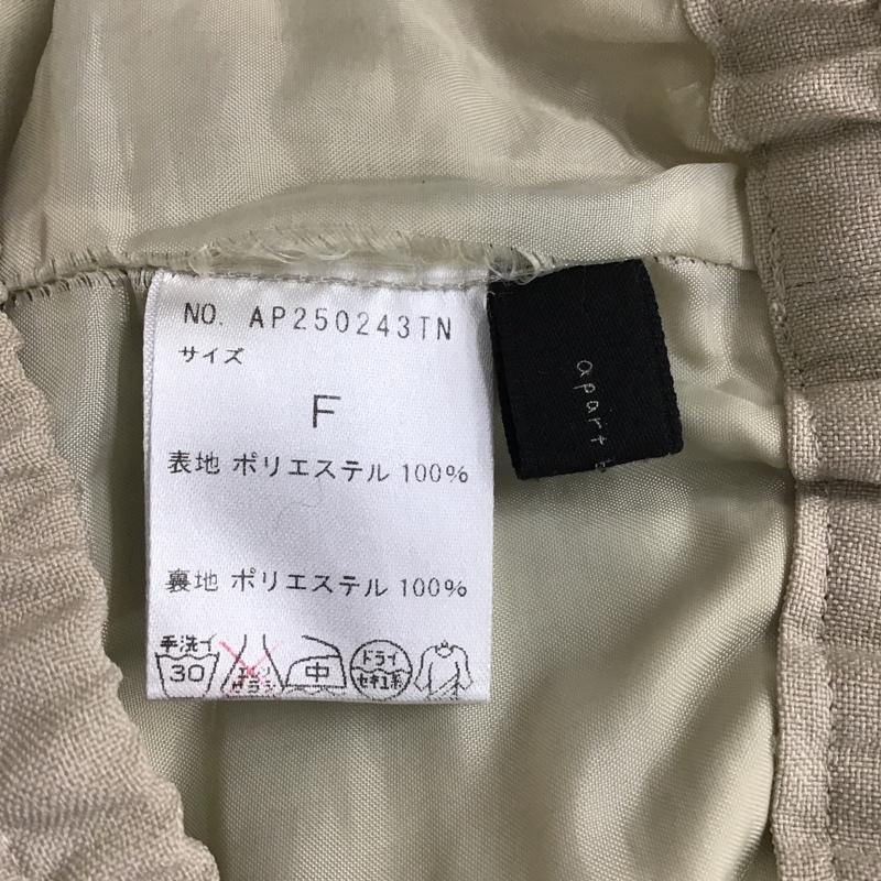 アパートバイローリーズ apart by lowrys パンツ チノパン AP250243TN ワイドパンツ カジュアルパンツ スラックス FREE 無地 ベージュ / ベージュ /  レディース USED 古着 中古 10099133