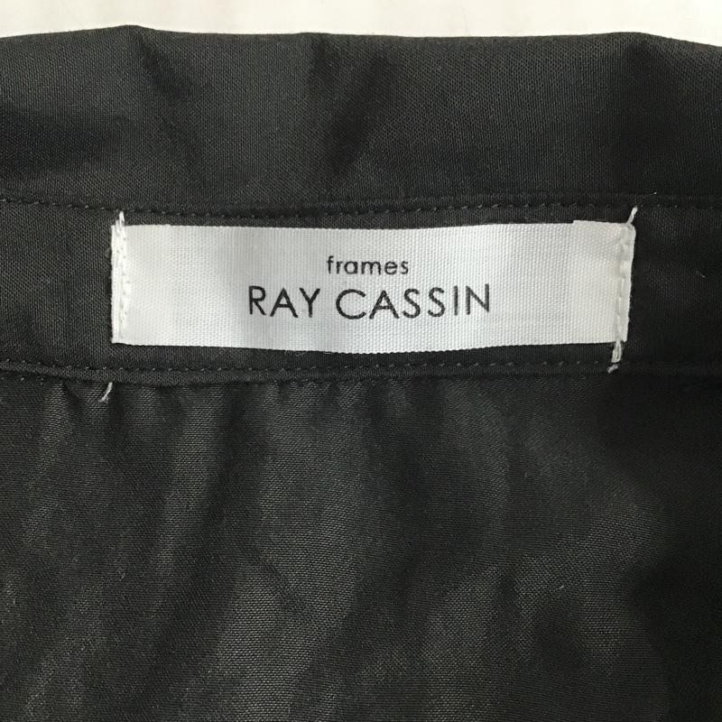 レイカズン Ray Cassin シャツ、ブラウス 長袖 長袖シャツ カラーシャツ パフスリーブカットソー 前開シャツカットソー FREE 無地 黒 / ブラック / レディース USED 古着 中古 10099138