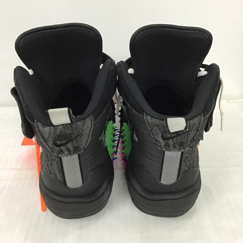 ナイキ NIKE スニーカー スニーカー DO6290 001 AIR FORCE 1 MID SP OFF-WHITE 27cm 箱有 27.0cm ロゴ、文字 黒 / ブラック / X 桃 / ピンク / X 青 / ブルー / X 薄緑 / ライトグリーン / メンズ USED 古着 中古 10099147