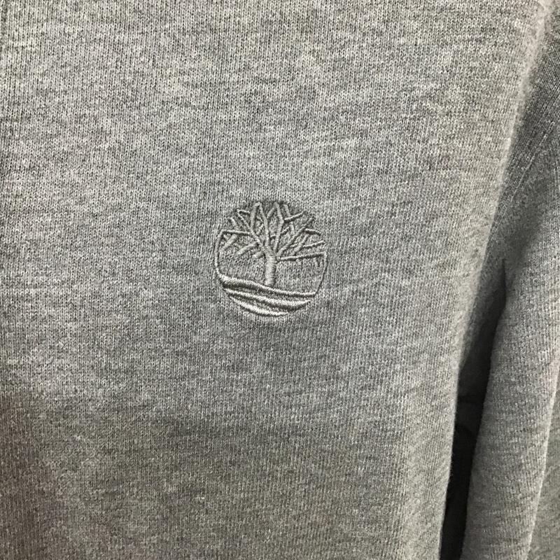 ティンバーランド Timberland ポロシャツ 長袖 刺繍 M ワンポイント 灰 / グレー / メンズ USED 古着 中古 10099167
