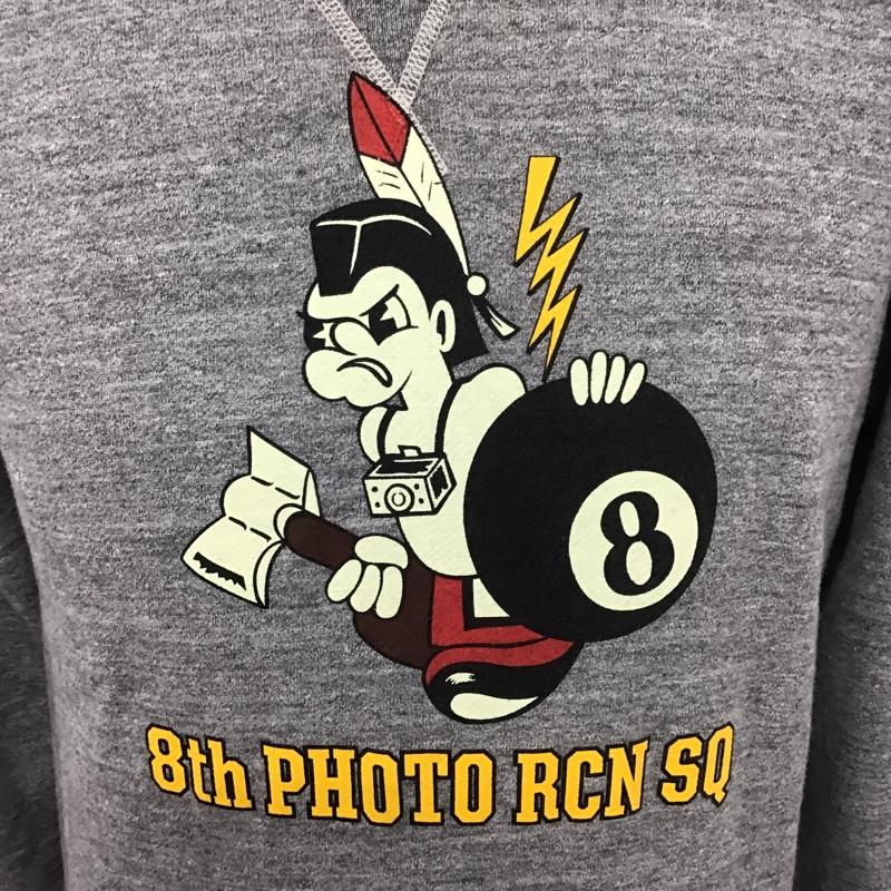 バズリクソンズ Buzz Rickson's トレーナー 長袖 スウェット 裏起毛 S プリント 灰 / グレー / メンズ USED 古着 中古 10099170