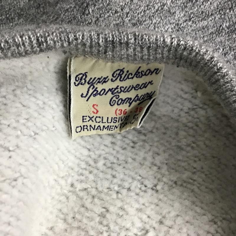 バズリクソンズ Buzz Rickson's トレーナー 長袖 スウェット 裏起毛 S プリント 灰 / グレー / メンズ USED 古着 中古 10099170