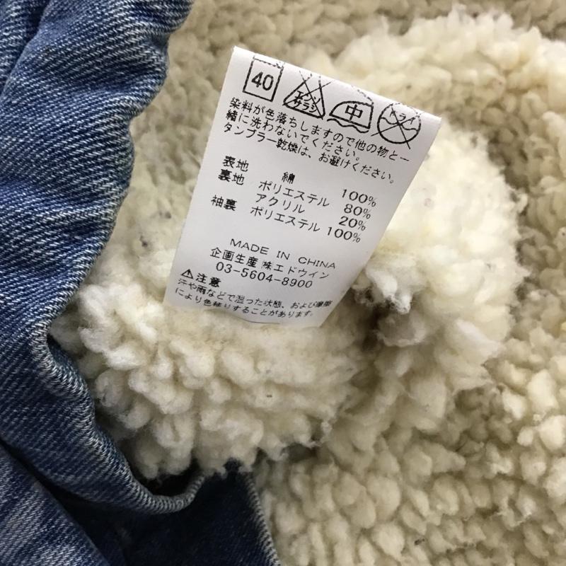 ラングラー Wrangler ジャケット、上着 ジャケット、ブレザー S9168 ロンハーマン ランチコート デニムジャケット Gジャン S 花柄 青 / ブルー / メンズ USED 古着 中古 10099174