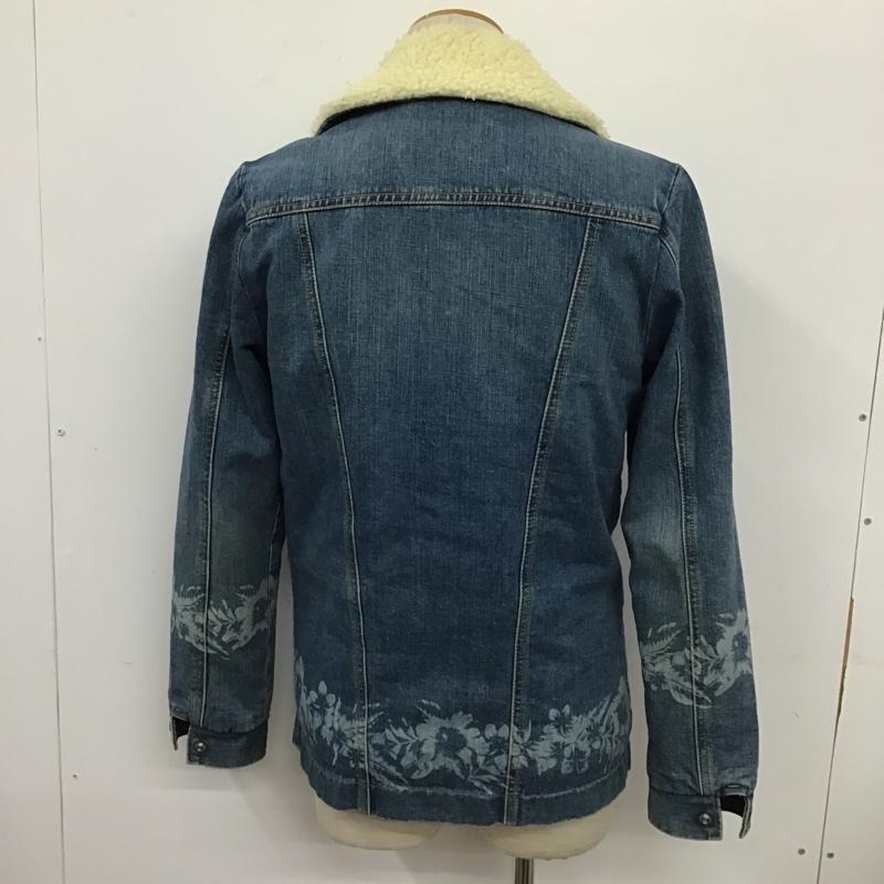 ラングラー Wrangler ジャケット、上着 ジャケット、ブレザー S9168 ロンハーマン ランチコート デニムジャケット Gジャン S 花柄 青 / ブルー / メンズ USED 古着 中古 10099174