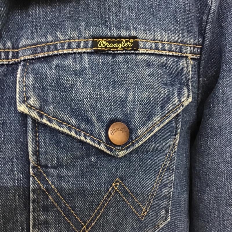 ラングラー Wrangler ジャケット、上着 ジャケット、ブレザー S9168 ロンハーマン ランチコート デニムジャケット Gジャン S 花柄 青 / ブルー / メンズ USED 古着 中古 10099174