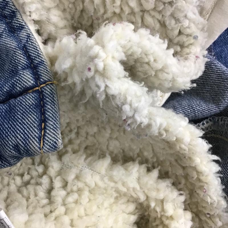 ラングラー Wrangler ジャケット、上着 ジャケット、ブレザー S9168 ロンハーマン ランチコート デニムジャケット Gジャン S 花柄 青 / ブルー / メンズ USED 古着 中古 10099174