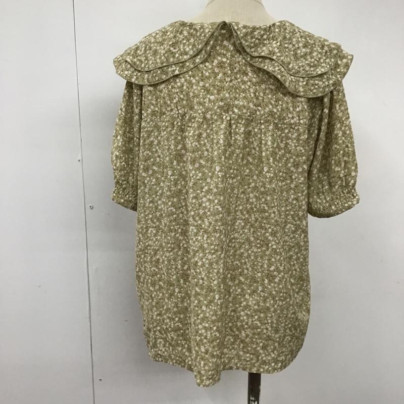 エヘカソポ ehka sopo シャツ、ブラウス 半袖 1709392 小花柄 二重襟 FREE 花柄 ベージュ / ベージュ / X 白 / ホワイト / X 桃 / ピンク / レディース USED 古着 中古 10099187