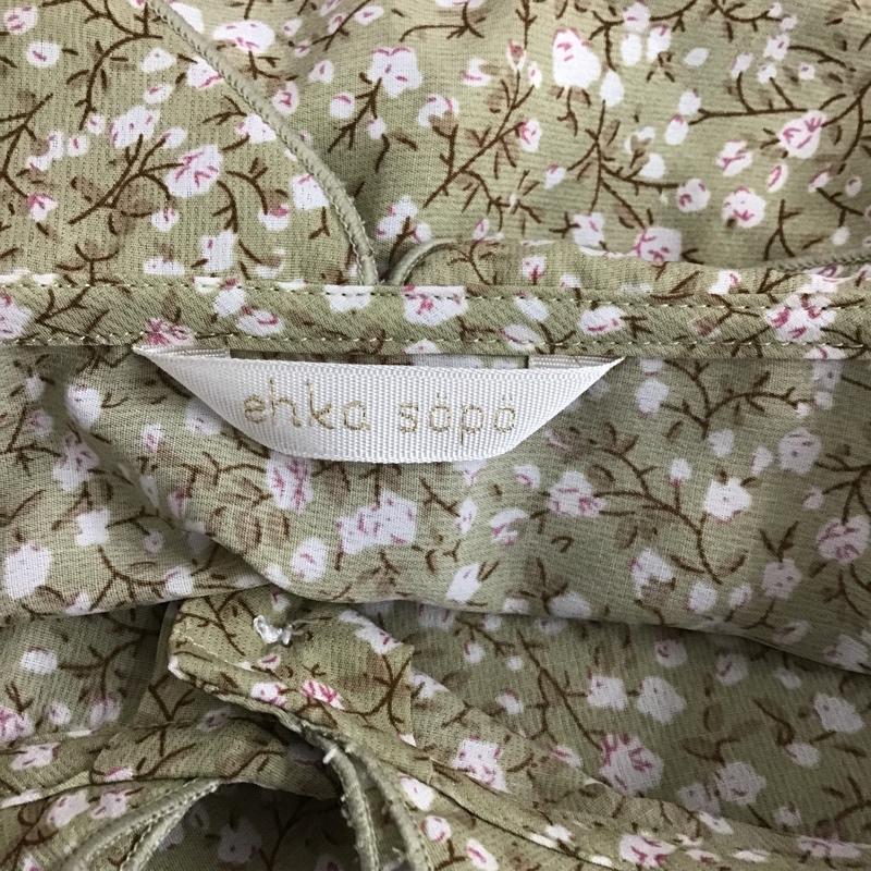 エヘカソポ ehka sopo シャツ、ブラウス 半袖 1709392 小花柄 二重襟 FREE 花柄 ベージュ / ベージュ / X 白 / ホワイト / X 桃 / ピンク / レディース USED 古着 中古 10099187