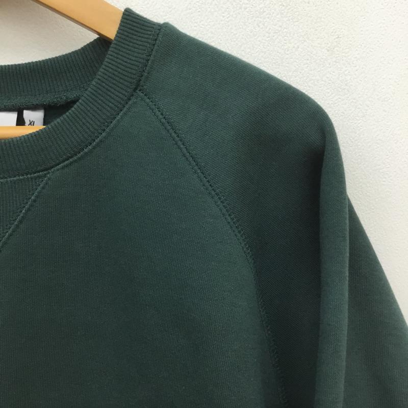 カーハートダブリューアイピー Carhartt WIP トレーナー 長袖 XL ロゴ、文字 X ワンポイント 緑 / グリーン / メンズ USED 古着 中古 10099207