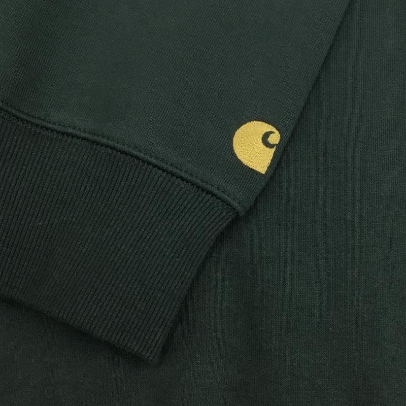 カーハートダブリューアイピー Carhartt WIP トレーナー 長袖 XL ロゴ、文字 X ワンポイント 緑 / グリーン / メンズ USED 古着 中古 10099207