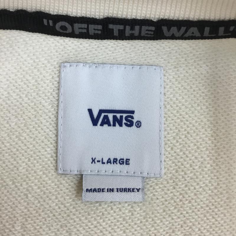 バンズ VANS トレーナー 長袖 Anaheim Print Mash Up Crew アナハイム VN0A5KN43KS XL ロゴ、文字 X チェック ベージュ / ベージュ / メンズ USED 古着 中古 10099209