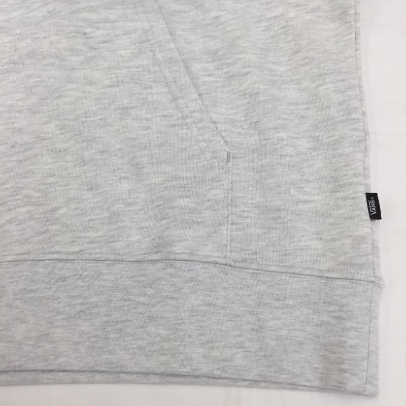 バンズ VANS パーカー 長袖 L ロゴ、文字 黒 / ブラック / X 灰 / グレー / メンズ USED 古着 中古 10099210