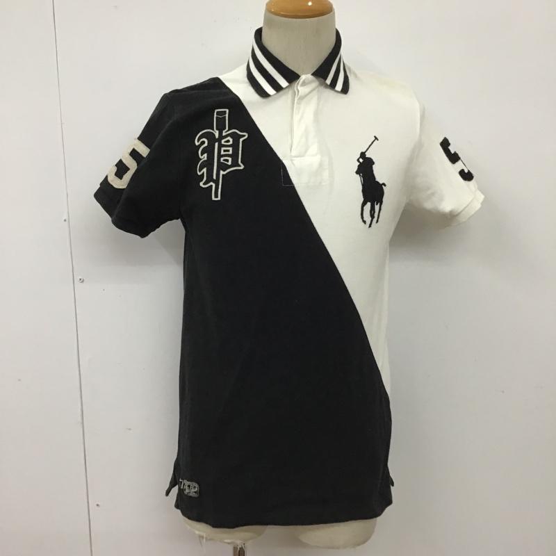 ラルフローレン RALPHLAUREN ポロシャツ 半袖 半袖カットソー 半袖ポロシャツ カラーシャツ 刺繍 ショートスリーブカットソー S 刺繍 X ロゴ、文字 白 / ホワイト / X 黒 / ブラック / メンズ USED 古着 中古 10099234