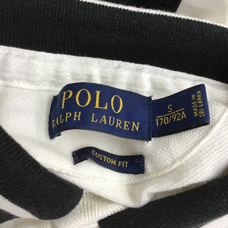 ラルフローレン RALPHLAUREN ポロシャツ 半袖 半袖カットソー 半袖ポロシャツ カラーシャツ 刺繍 ショートスリーブカットソー S 刺繍 X ロゴ、文字 白 / ホワイト / X 黒 / ブラック / メンズ USED 古着 中古 10099234