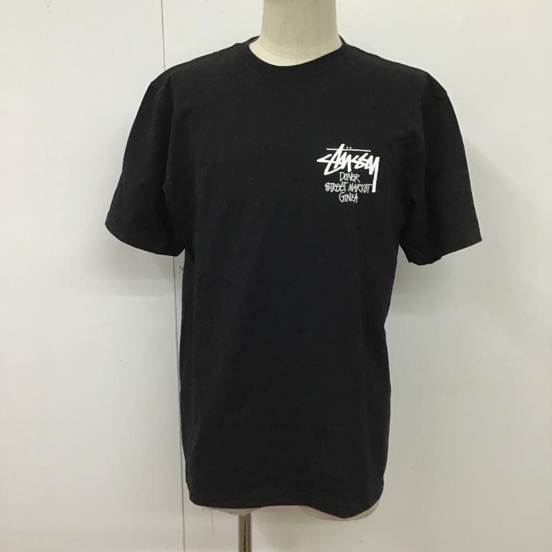 ステューシー STUSSY Tシャツ 半袖 半袖カットソー プリントTシャツ クルーネックカットソー M プリント 黒 / ブラック / メンズ USED 古着 中古 10099249