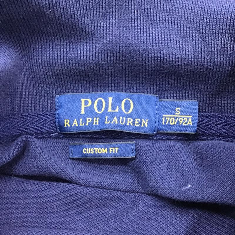ポロラルフローレン POLO RALPH LAUREN ポロシャツ 半袖 半袖カットソー ポロシャツ カラーシャツ カジュアルシャツ S ロゴ、文字 紺 / ネイビー / メンズ USED 古着 中古 10099254