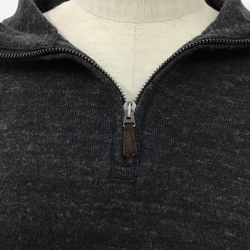 ポロラルフローレン POLO RALPH LAUREN カットソー 長袖 長袖カットソー タートルネック ジップアップ長袖カットソー プルオーバー XL 無地 黒 / ブラック / メンズ USED 古着 中古 10099255