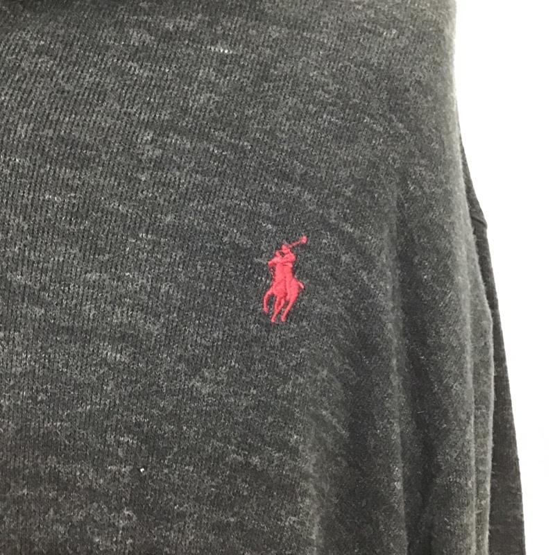 ポロラルフローレン POLO RALPH LAUREN カットソー 長袖 長袖カットソー タートルネック ジップアップ長袖カットソー プルオーバー XL 無地 黒 / ブラック / メンズ USED 古着 中古 10099255