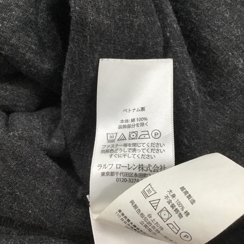 ポロラルフローレン POLO RALPH LAUREN カットソー 長袖 長袖カットソー タートルネック ジップアップ長袖カットソー プルオーバー XL 無地 黒 / ブラック / メンズ USED 古着 中古 10099255