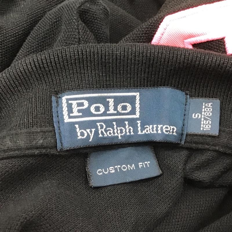 ポロバイラルフローレン Polo by RALPH LAUREN ポロシャツ 半袖 半袖カットソー ポロシャツ カラーシャツ カジュアルシャツ S ロゴ、文字 黒 / ブラック / メンズ USED 古着 中古 10099256