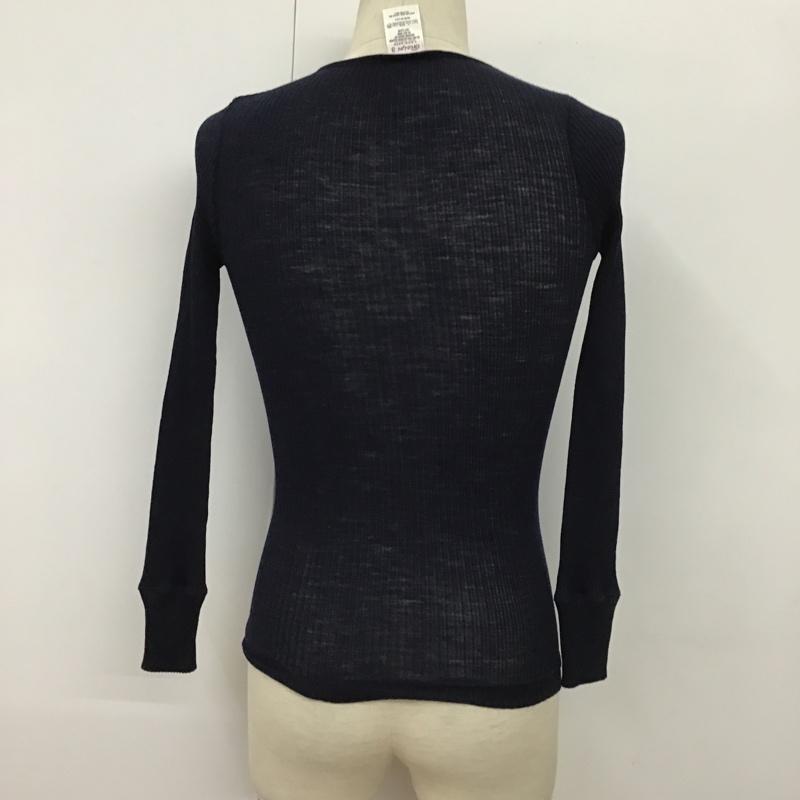 ジチピ gicipi カットソー 長袖 長袖カットソー クルーネックカットソー ロングスリーブカットソー リブカットソー ストレッチ 3 無地 紺 / ネイビー /  レディース USED 古着 中古 10099262