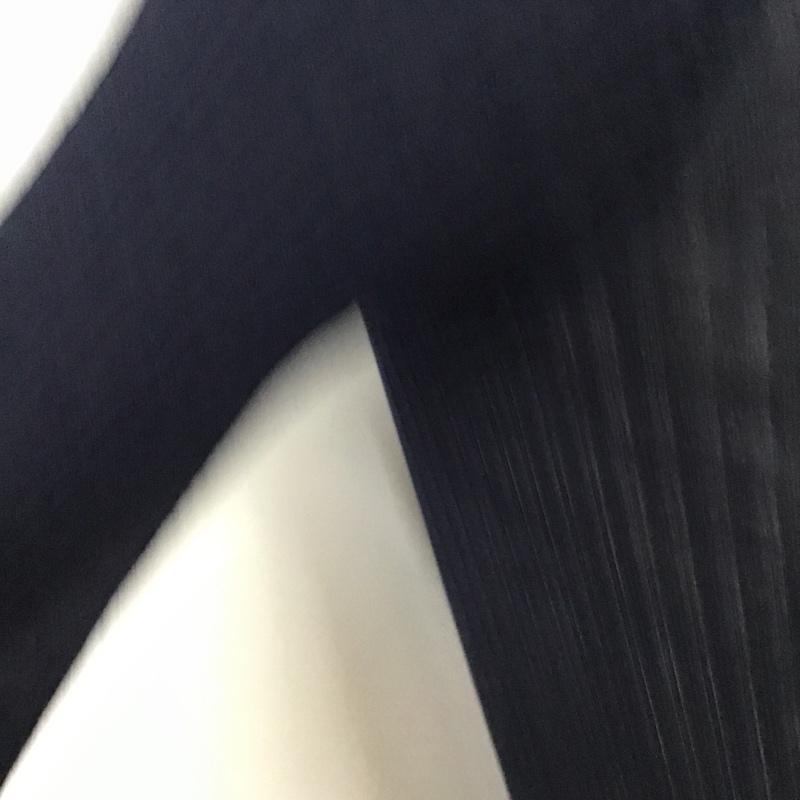 ジチピ gicipi カットソー 長袖 長袖カットソー クルーネックカットソー ロングスリーブカットソー リブカットソー ストレッチ 3 無地 紺 / ネイビー /  レディース USED 古着 中古 10099262