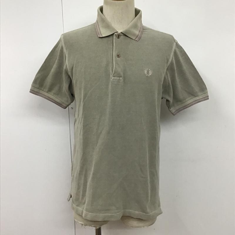 フレッドペリー FRED PERRY ポロシャツ 半袖 S 無地 灰 / グレー / メンズ USED 古着 中古 10099273
