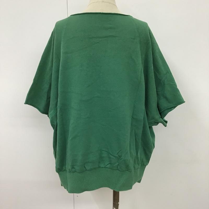 チャンピオン Champion カットソー 半袖 CW-P010 スウェット ロゴ、文字 緑 / グリーン /  レディース USED 古着 中古 10099316