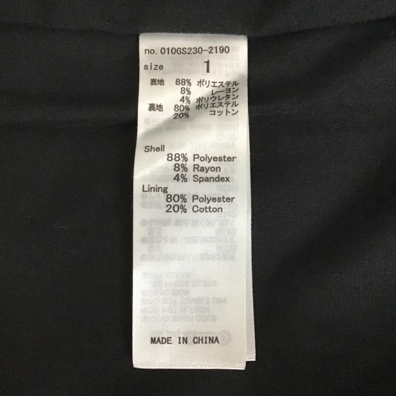 マウジー MOUSSY ワンピース ロングスカート 010GS230-2190 WRAP JUMPER アシンメトリー 1 無地 黒 / ブラック / レディース USED 古着 中古 10099321