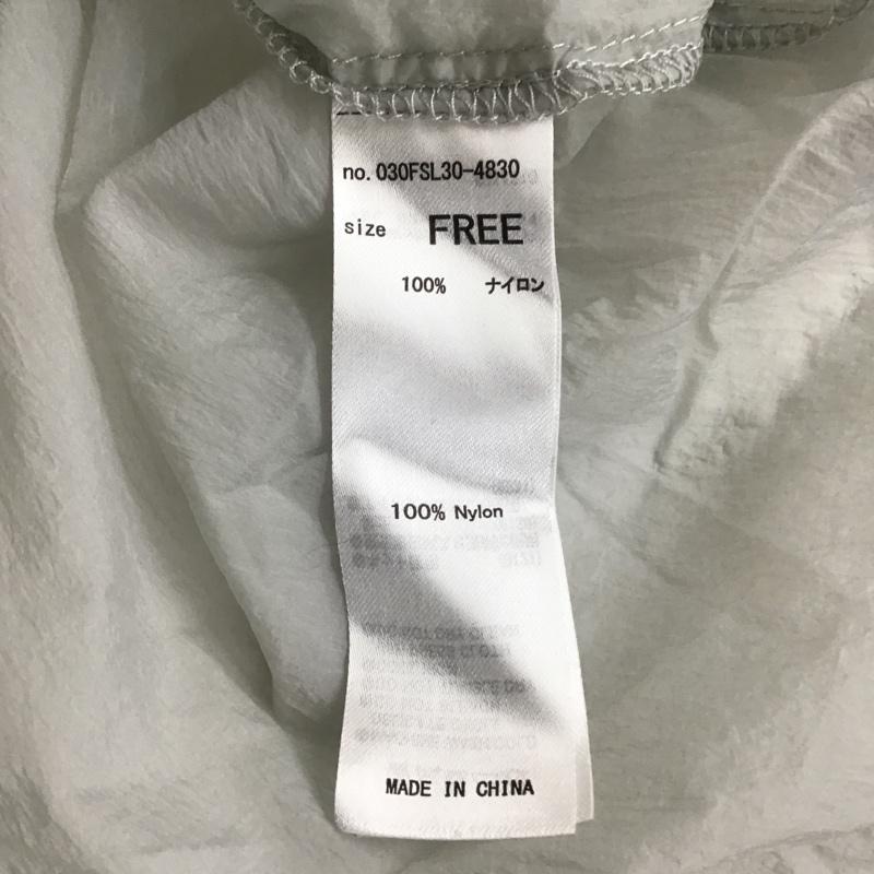 スライ SLY シャツ、ブラウス 長袖 030FSL30-4830 SHEER STAND COLLARシャツ シアー FREE 無地 灰 / グレー / レディース USED 古着 中古 10099322