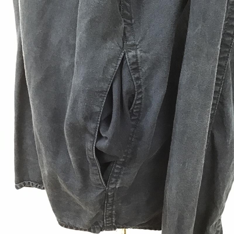 マウジー MOUSSY シャツ、ブラウス 長袖 0108SB30-1960 ワークシャツ バックプリント FREE ロゴ、文字 紺 / ネイビー / レディース USED 古着 中古 10099333