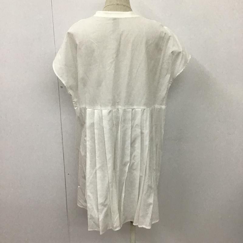 ローリーズファーム LOWRYS FARM カットソー 半袖 LF621168 タックシャツSS タグ付き FREE 無地 白 / ホワイト /  レディース USED 古着 中古 10099341