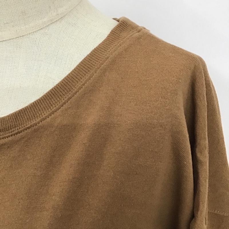 ユーエスポロアッスン U.S.POLO ASSN. カットソー 長袖 長袖カットソー クルーネックカットソー 長袖Tシャツ ロングスリーブカットソー L ロゴ、文字 茶 / ブラウン / レディース USED 古着 中古 10099361