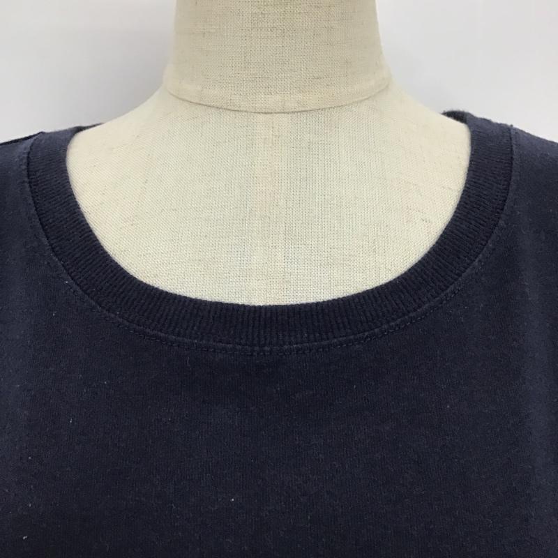 ユーエスポロアッスン U.S.POLO ASSN. カットソー 長袖 長袖カットソー クルーネックカットソー 長袖Tシャツ ロングスリーブカットソー LL ロゴ、文字 紺 / ネイビー / レディース USED 古着 中古 10099362