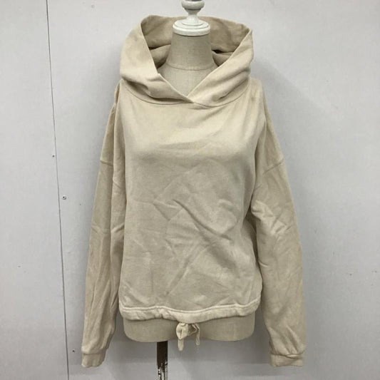 ニコアンド niko and... パーカー 長袖 長袖パーカー フード付き長袖カットソー スウェット カジュアルカットソー 3 無地 アイボリー / アイボリー /  レディース USED 古着 中古 10099363