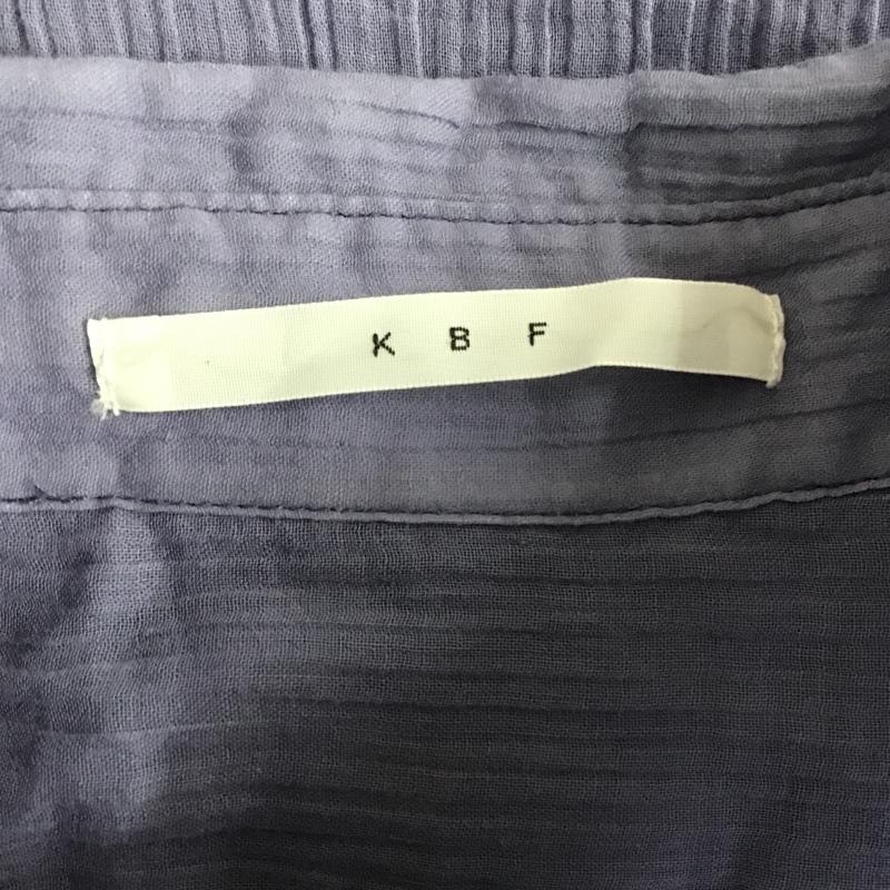 ケービーエフ KBF シャツ、ブラウス 長袖 KB05-23S040 楊柳ガーゼシャツ 長袖シャツ カラーシャツ カジュアルシャツ FREE 無地 紫 / パープル / レディース USED 古着 中古 10099378
