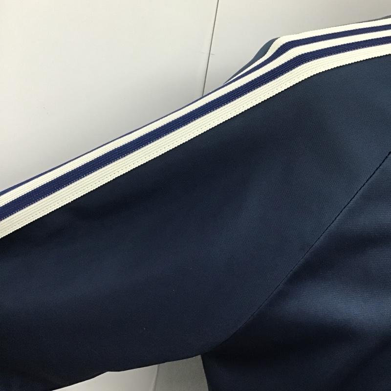 アディダス adidas ジャケット、上着 ジャンパー、ブルゾン ジップアップジャケット ジャージ スポーツウェア 古着 ヴィンテージ 80s M ロゴ、文字 紺 / ネイビー / メンズ USED 古着 中古 10099397