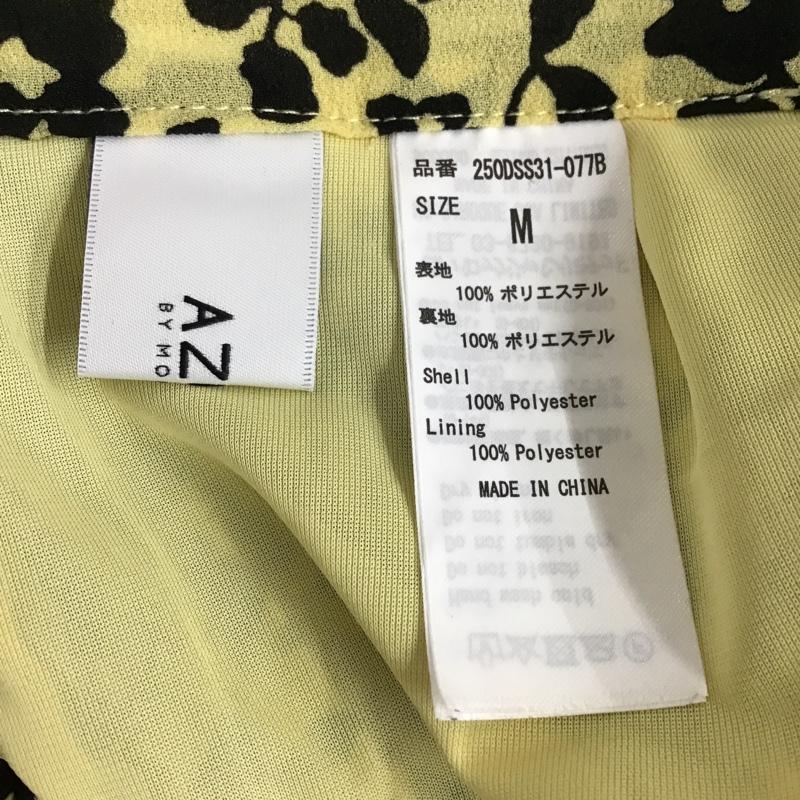 アズールバイマウジー AZUL BY MOUSSY スカート ロングスカート 250DSS31-077B ブーケフラワープリーツスカート ロングスカート フレアスカート カジュアルスカート M 総柄 X 花柄 黒 / ブラック / X 黄 / イエロー / レディース USED 古着 中古 10099435