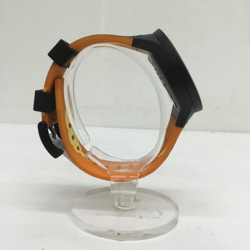 スウォッチ Swatch 腕時計 アナログ(クォーツ式) DRAGONBALL Z GOKU ドラゴンボールZ 悟空 SB01Z101 キャラクター 黒 / ブラック / X 橙 / オレンジ / メンズ USED 古着 中古 10099450