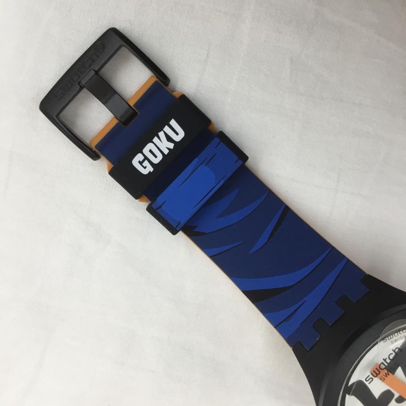 スウォッチ Swatch 腕時計 アナログ(クォーツ式) DRAGONBALL Z GOKU ドラゴンボールZ 悟空 SB01Z101 キャラクター 黒 / ブラック / X 橙 / オレンジ / メンズ USED 古着 中古 10099450