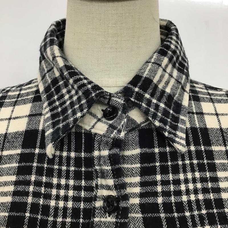 マウジー MOUSSY シャツ、ブラウス 長袖 0102AA30-6570 胸ポケット 1 チェック 黒 / ブラック / X アイボリー / アイボリー / レディース USED 古着 中古 10099466