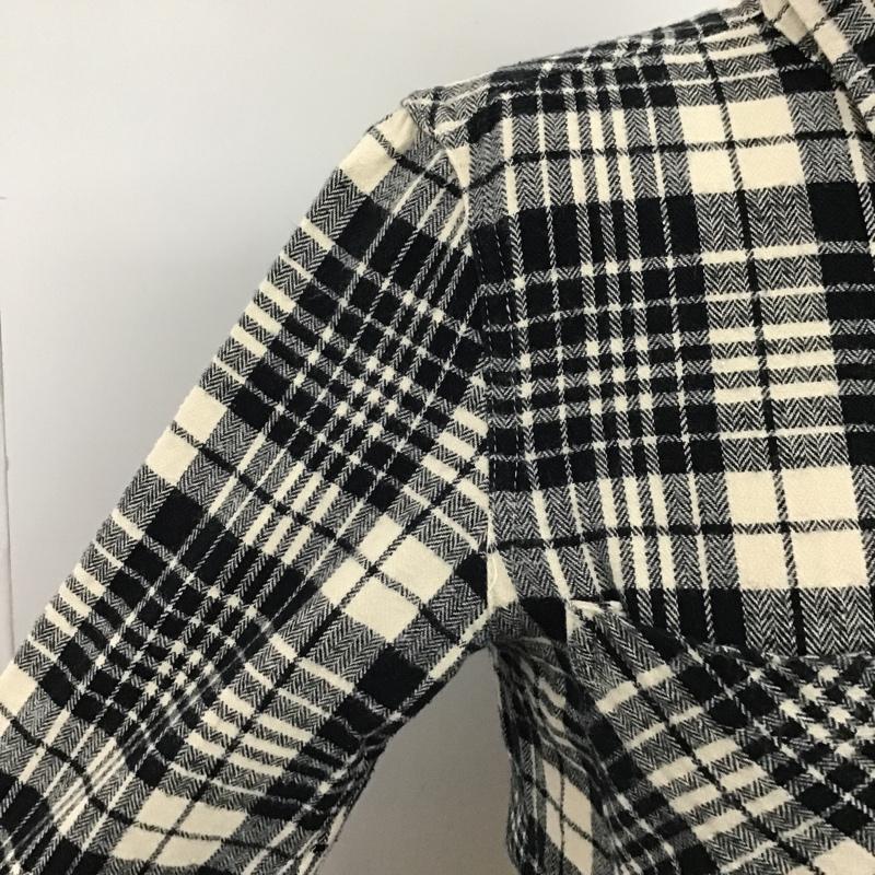 マウジー MOUSSY シャツ、ブラウス 長袖 0102AA30-6570 胸ポケット 1 チェック 黒 / ブラック / X アイボリー / アイボリー / レディース USED 古着 中古 10099466