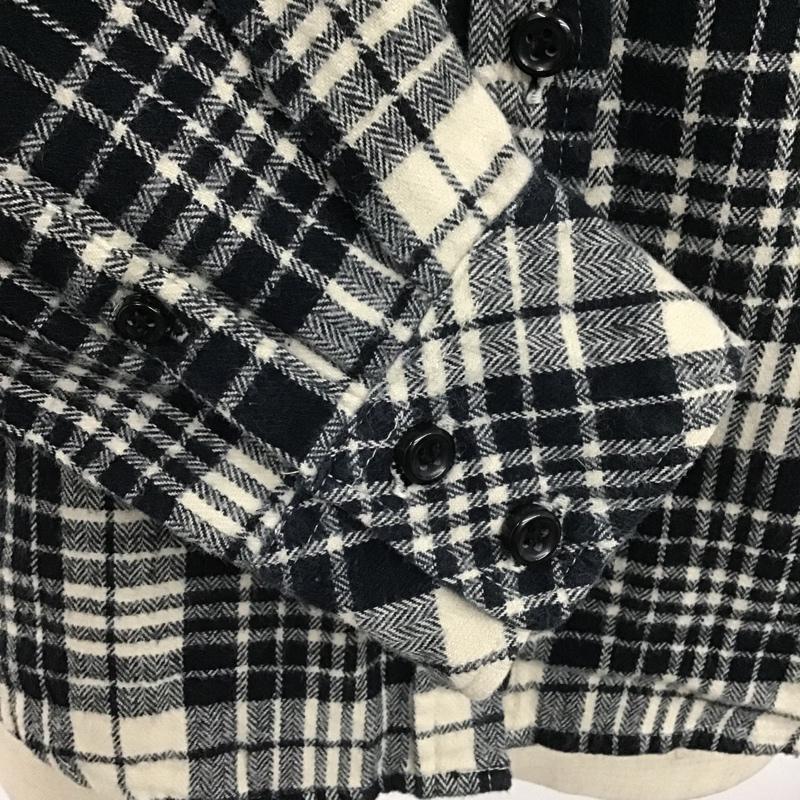 マウジー MOUSSY シャツ、ブラウス 長袖 0102AA30-6570 胸ポケット 1 チェック 黒 / ブラック / X アイボリー / アイボリー / レディース USED 古着 中古 10099466