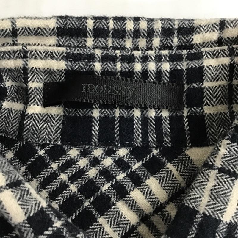 マウジー MOUSSY シャツ、ブラウス 長袖 0102AA30-6570 胸ポケット 1 チェック 黒 / ブラック / X アイボリー / アイボリー / レディース USED 古着 中古 10099466