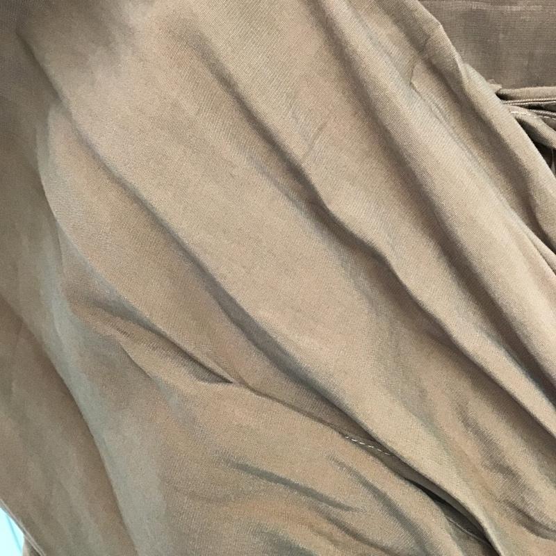 アングリッド Ungrid カットソー 長袖 112060420101-01 ショルダータックボリュームブラウス ダークオレンジ FREE 無地 茶 / ブラウン /  レディース USED 古着 中古 10099469