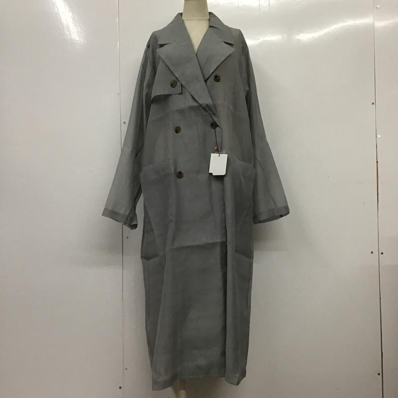スライ SLY コート トレンチコート 030DSY30-2020 SHEER TRENCH COAT シアー タグ付き FREE 無地 水色 / ライトブルー / レディース USED 古着 中古 10099481